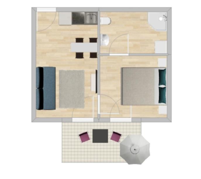 Modern Balcony Apartment With Pool Close To Lake In "Donaustadt" ウィーン エクステリア 写真